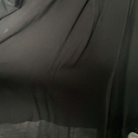 Helmut Lang sheer short sleeve asymmetrical blouse M - Picture 5 of 8